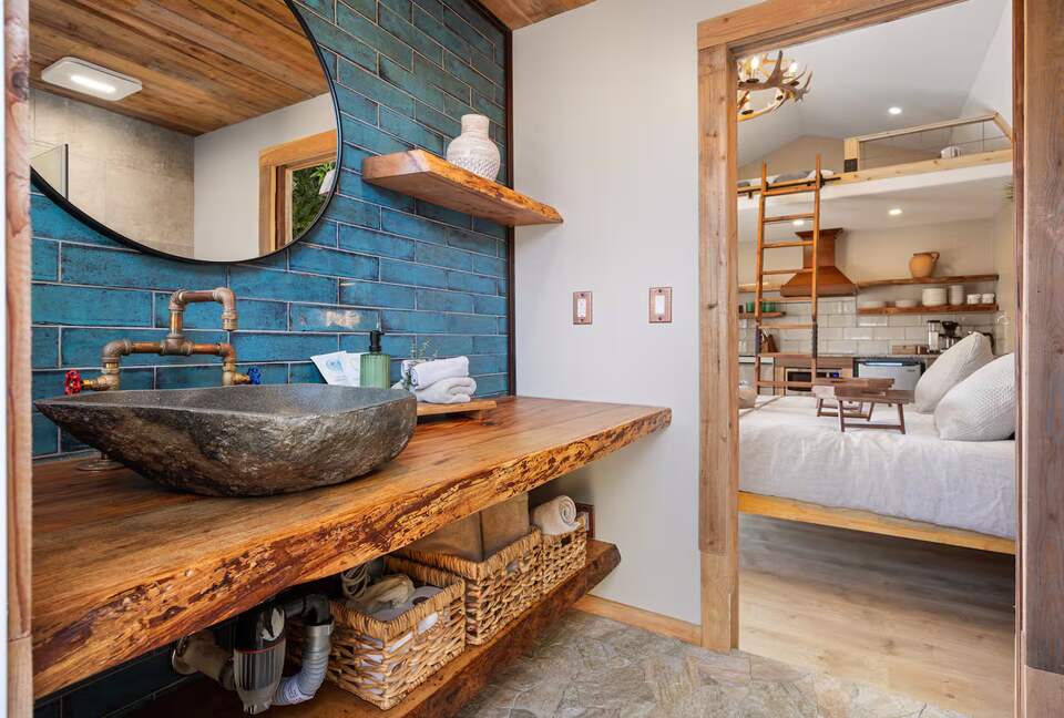 Secluded Hill Country Cabin with Sauna & Pool - Wimberley, Texas