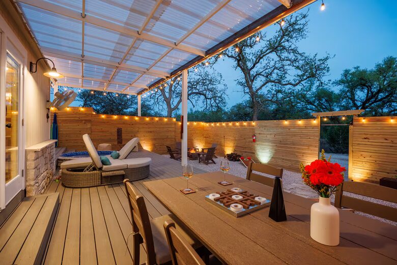 Secluded Hill Country Cabin with Sauna & Pool - Wimberley, Texas