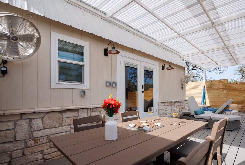 Secluded Hill Country Cabin with Sauna & Pool - Wimberley, Texas