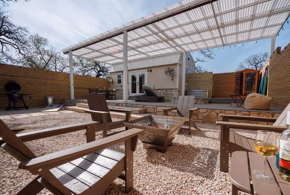 Secluded Hill Country Cabin with Sauna & Pool - Wimberley, Texas