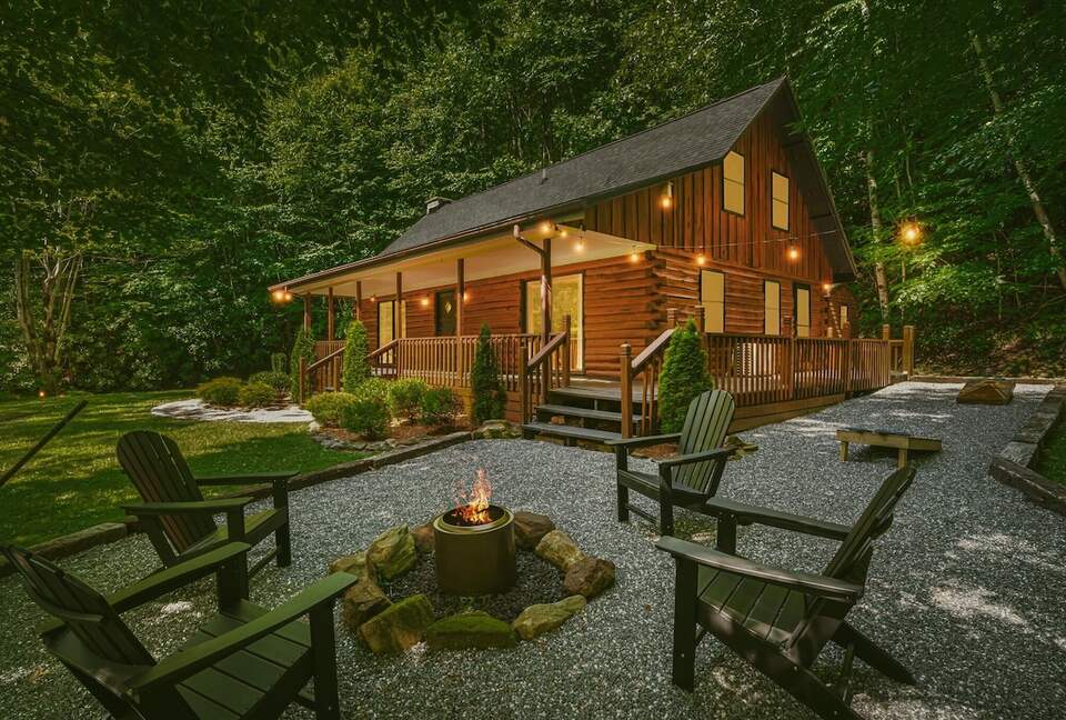 Private Mountain Retreat with 65' Waterfall & Natural Pool - Sylva, North Carolina
