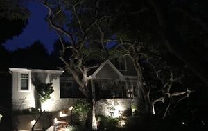 Quiet serenity at night. Listen to the roar of the waves