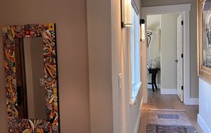 Hallway to 2 bedrooms and 1 bathroom