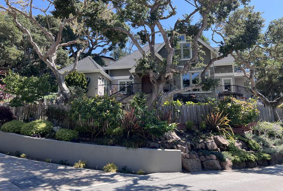 North facing front of house.