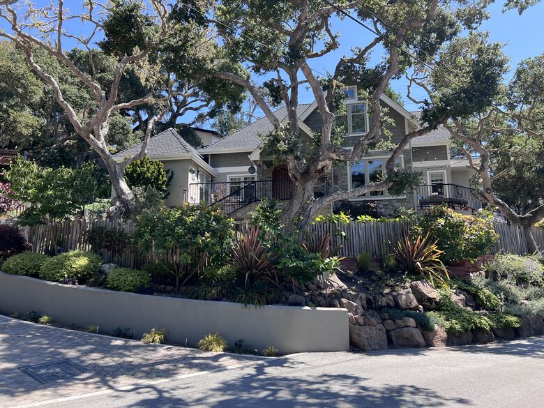 North facing front of house.