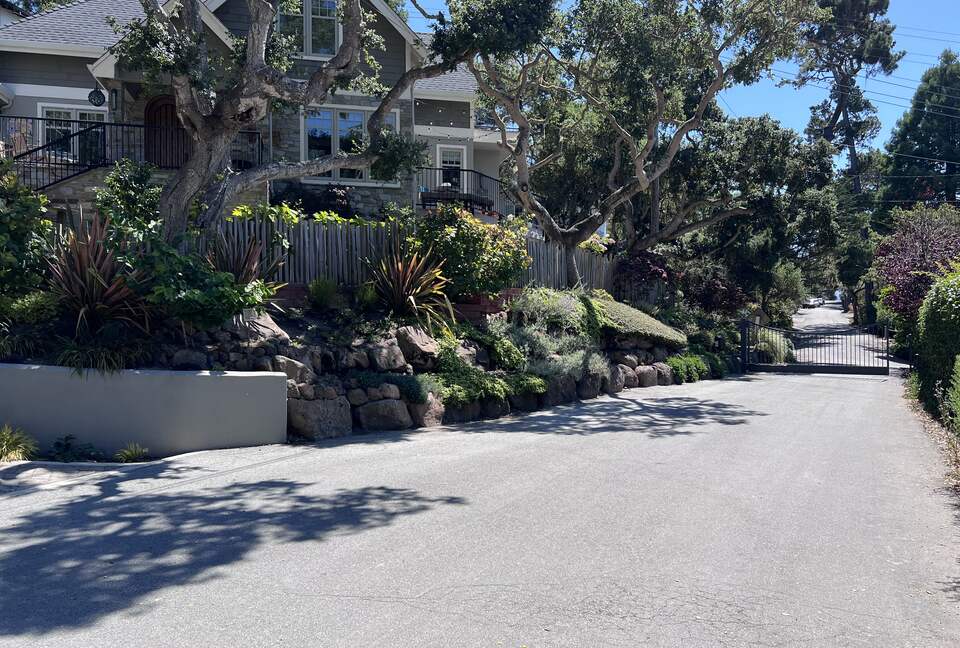 Private street w security gate. Only 5 houses behind gate.