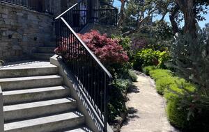 Stairs leading to front door