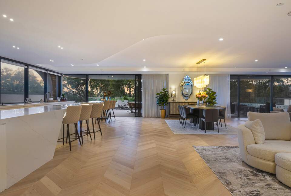 BeachFacing dining area