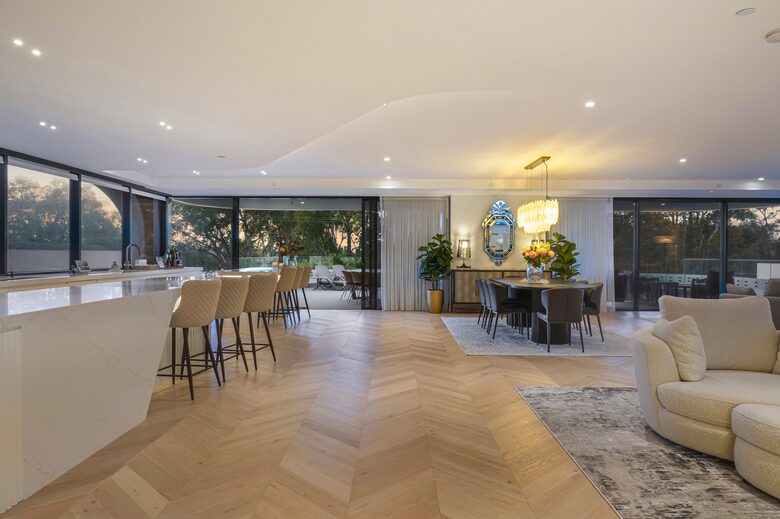 BeachFacing dining area