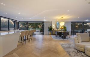 BeachFacing dining area