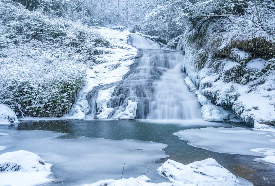 Private Mountain Retreat with 65' Waterfall & Natural Pool - Sylva, North Carolina