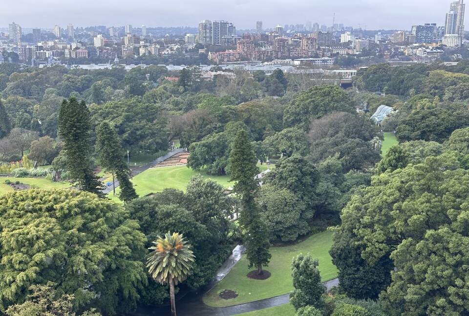 View of Botanical Gardens from lounge