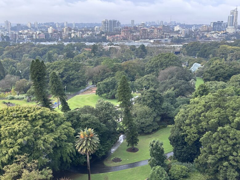 View of Botanical Gardens from lounge