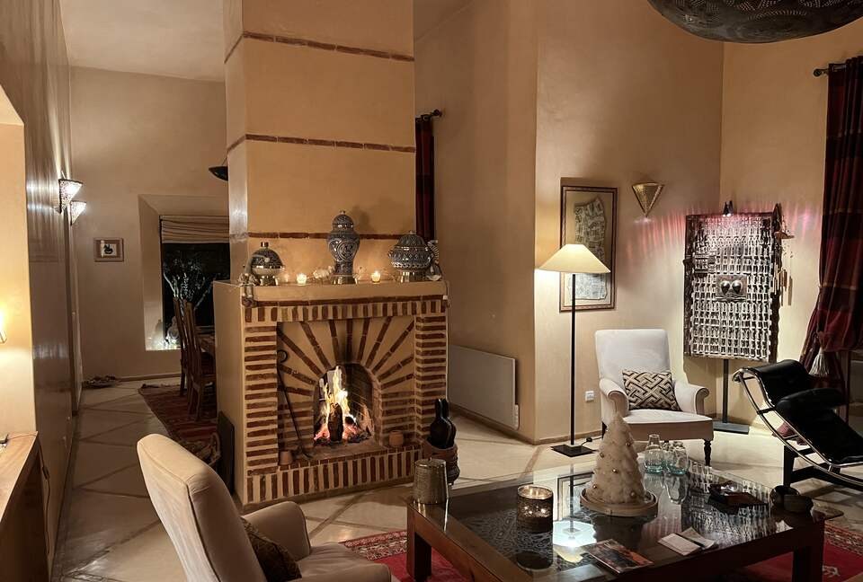 Charming Moroccan Villa with Mountain Views and Gardens - Marrakesh, Morocco