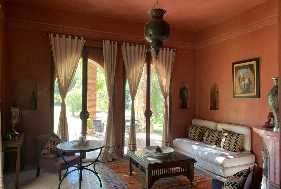 Charming Moroccan Villa with Mountain Views and Gardens - Marrakesh, Morocco