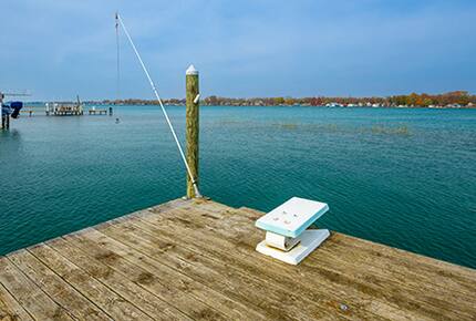 Charming Blue Waterfront Haven - Harsens Island, Michigan