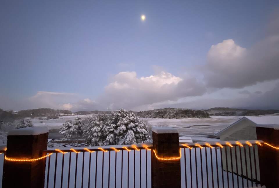 View from deck in winter