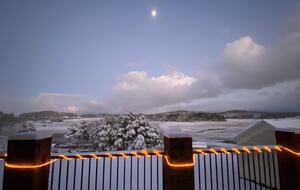 View from deck in winter