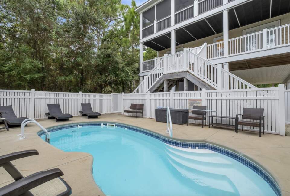 Private Poolside Haven with Gulf Access & Outdoor Living - Eastpoint, Florida