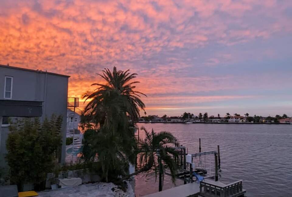 Evening view from balcony