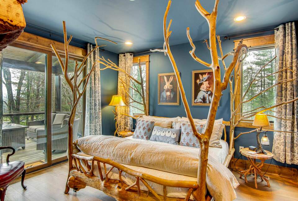 Rustic-Modern Mountain Haven near Waterfalls, Trails & Lake Glenville - Welcome to Fox and Fern Lodge - Glenville, North Carolina