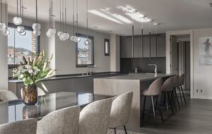 Kitchen table in kitchen