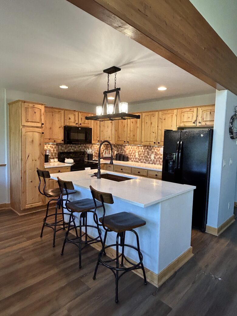 Kitchen island with seating