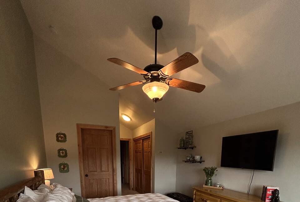 Primary bedroom with attached bath