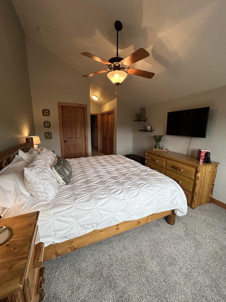 Primary bedroom with attached bath