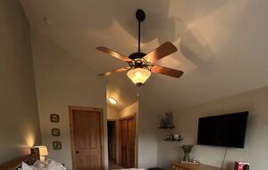 Primary bedroom with attached bath