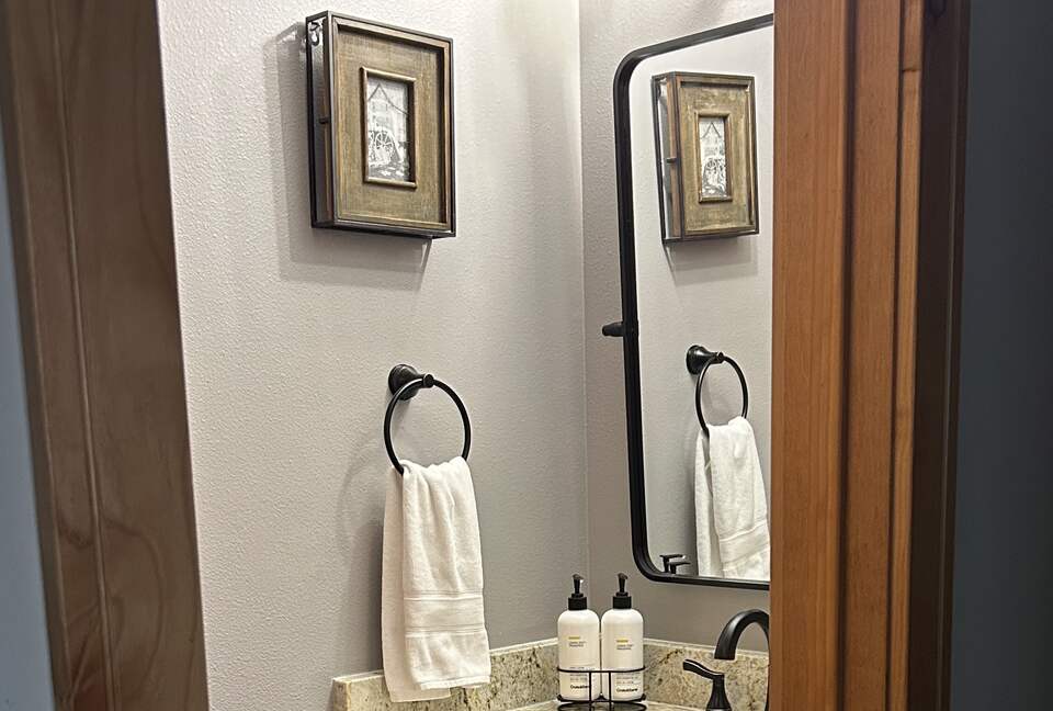 Main floor powder room / half bath