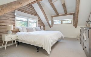 Upstairs king bedroom can be king or two twins with en-suite bathroom