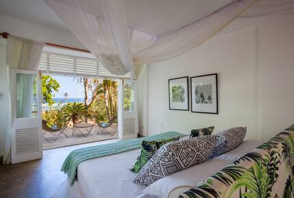 Master bedroom with ocean views