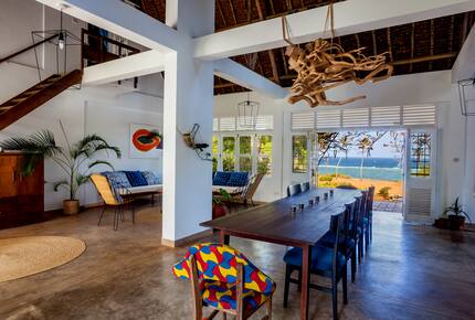 Communal living and dining room with Ocean view