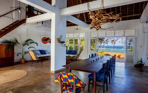 Communal living and dining room with Ocean view