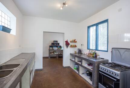 Kitchen where all meals can be prepared by our team