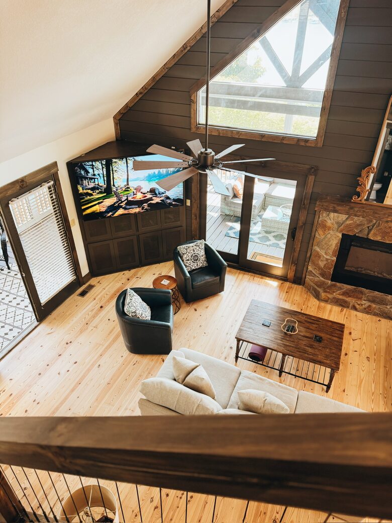 view from the loft area