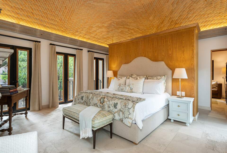 Primary bedroom with king size bed