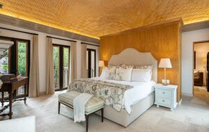 Primary bedroom with king size bed