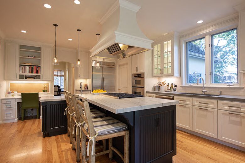 Gourmet Kitchen with Wolf range and Miele dishwasher