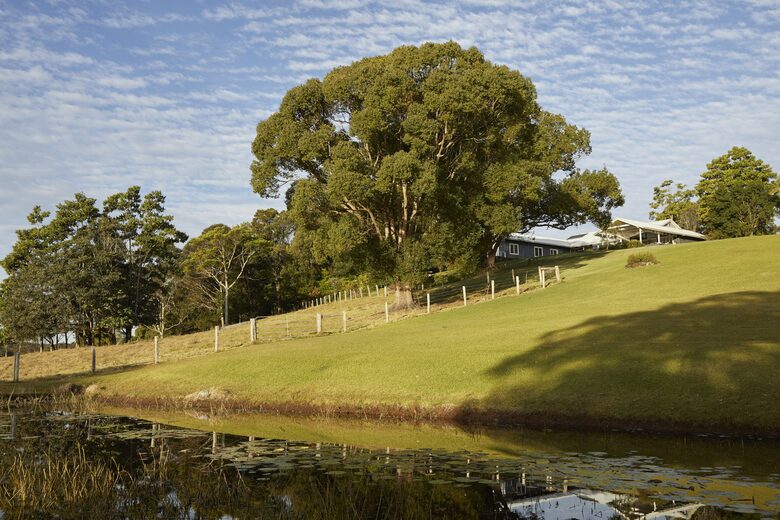 Hilltop Retreat with Infinity Pool and Tennis Court - Myocum, Australia