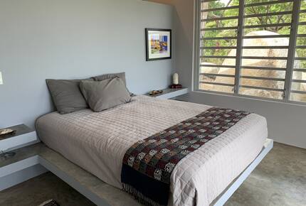 Bedroom #1 in Casita - both have private attached bathrooms