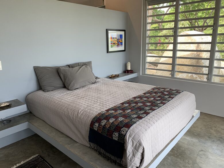 Bedroom #1 in Casita - both have private attached bathrooms