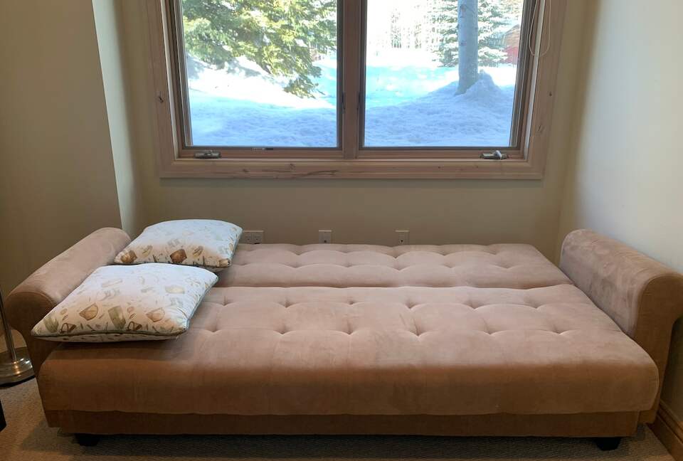 Couch converts to a futon