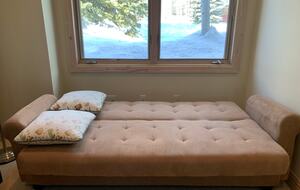 Couch converts to a futon