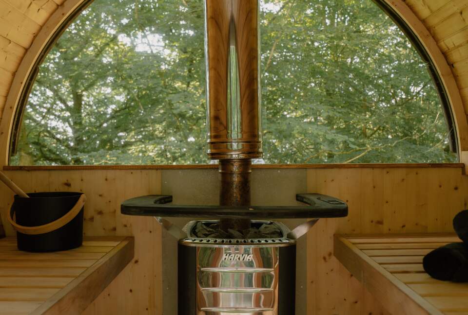 Sizzle in the sauna!