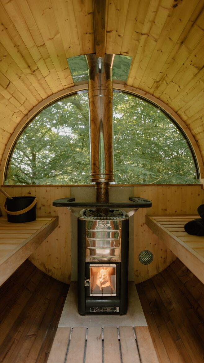 Sizzle in the sauna!