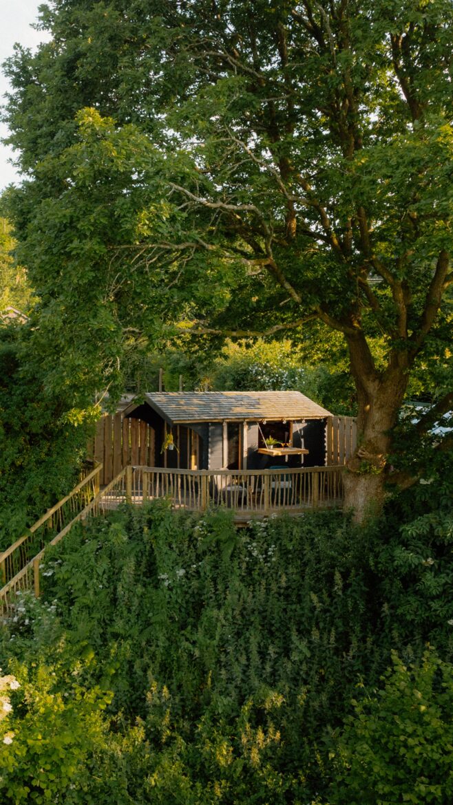 Separate Treetop Private Bar with Stunning Wye Valley Views