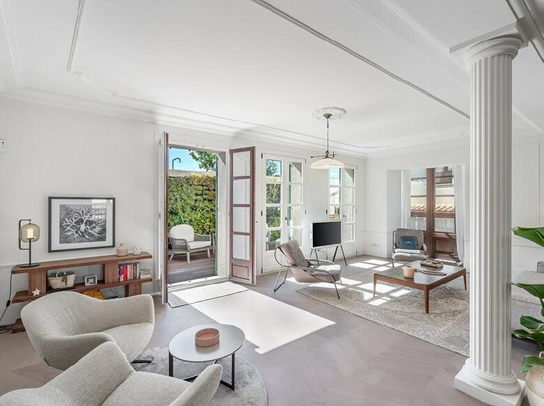 Open plan living area