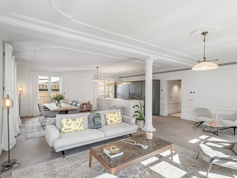 Open plan living area